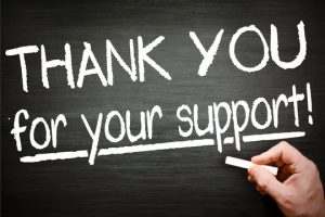 Thank You for your Support